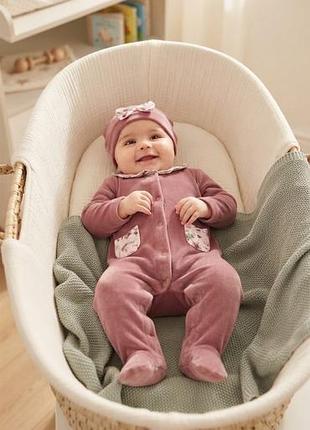 Велюровый человечек laura ashley baby, 3-6мес