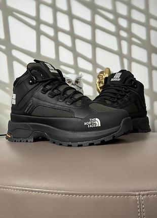 Мужские зимние кроссовки the north face x soukuuglyffe fur black khaki
