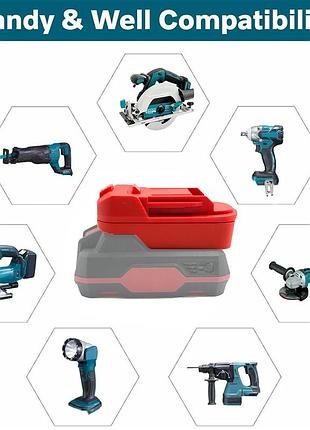 Адаптер конвектор с аккумулятора parkside в makita