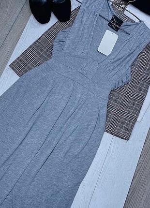 Нова міді сукня zara l трикотажне плаття трапеція легка сукня а силуету зара