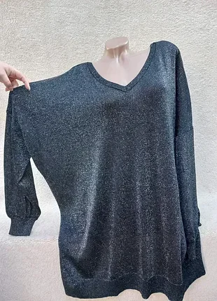 Светтер с серебристым люриксом,р58-60-62🖤💥🖤💥