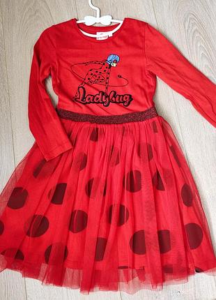 Сукня для дівчинки ladybug червона в горох