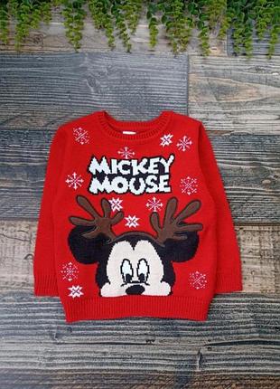 Вязаный свитер mickey mouse