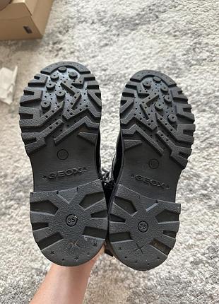 Чоботи для дівчинки geox осінні чорні 5