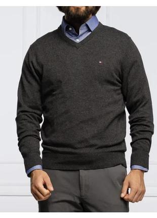 Tommy hilfiger чоловічий лонгслів светр вовна м