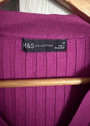 Топ-поло в рубчик m&s, розмір l 5