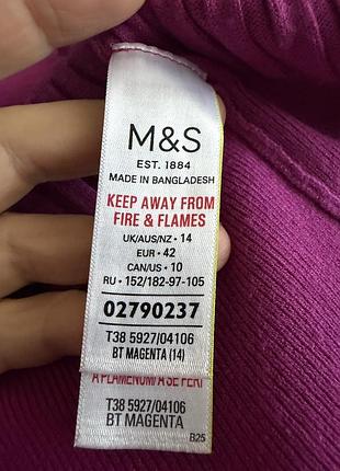 Топ-поло в рубчик m&s, розмір l 7