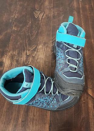 Детские водонепроницаемые ботинки quechua (decathlon) mh120 mid wtp - размер 32