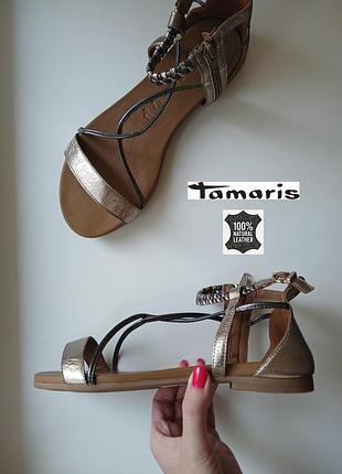Кожаные босоножки сандалии от tamaris