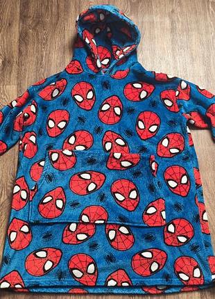 Детское пончо-полотенце / худи-плед george marvel spider-man, 10-12 лет