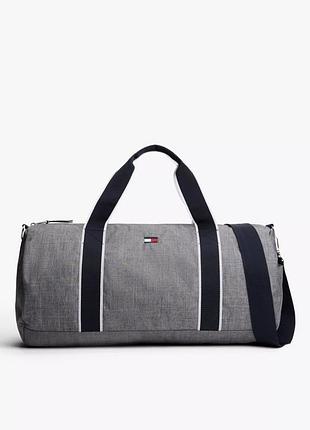 Спортивна сумка унісекс tommy hilfiger сіра велика текстильна