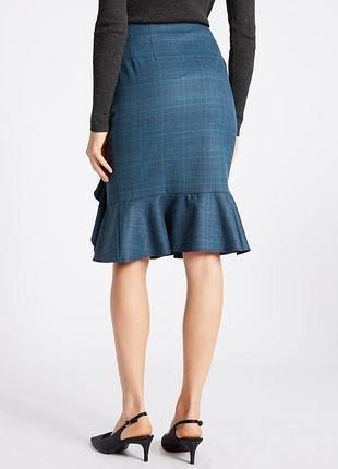 Спідниця міді з воланом marks & spenser р.8 3