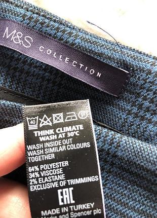 Спідниця міді з воланом marks & spenser р.8 10