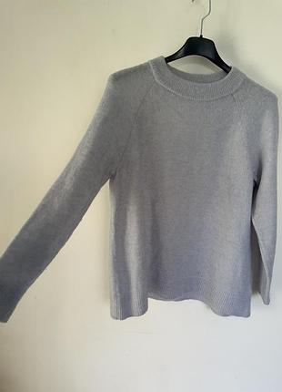 Блакитний светер вовна, шерсть h&m l