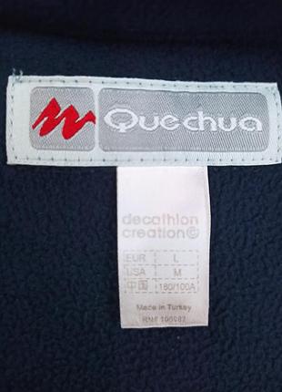 Кофта чоловіча quechua decathlon creation темно-синя m/l фліс 2