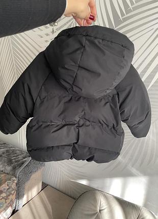 Куртка для хлопчика zara чорна 2