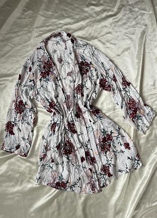 Легкий халат из вискозы, накидка из вискозы, размер m–l