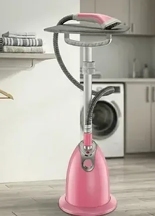 Відпарювач вертикальний для одягу зі стійкою zepline zp-130 3000w 3л рожевий