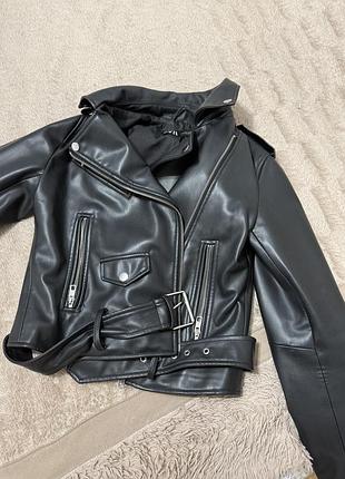 Косуха шкірянка кожанка шкіряна куртка zara