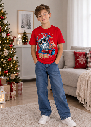 Новогодняя футболка на 9-10 лет