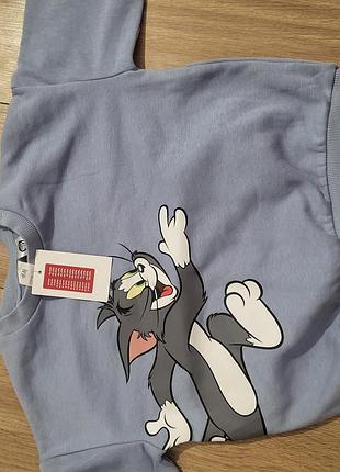 Світшот для дітей tom and jerry блакитний 92 см
