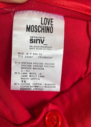 Червоні брюки штани love moschino 4