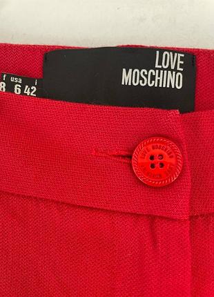 Червоні брюки штани love moschino 3