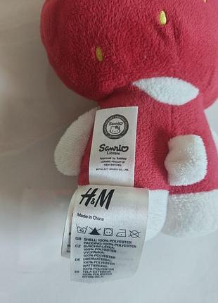 Hello kitty sanrio h&amp;m strawberry 2011 ≈18 см, коллекционная игрушка 5