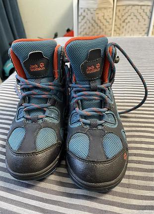 Черевики дитячі jack wolfskin mtn attack 2 texapore сині, розмір 28, довжина устілки 16,5-17 см