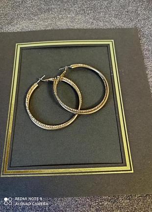 Серьги круглые большие d5см