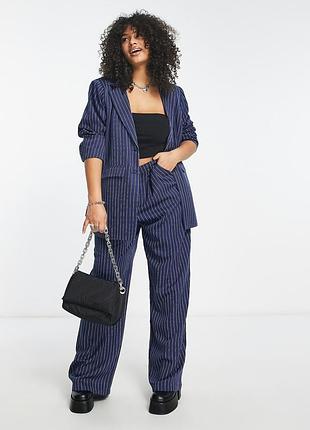 Жіночий брючний костюм asos у смужку relaxed oversize