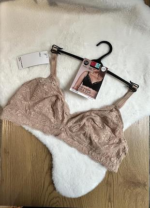 Мереживний бюст без кісточок від m&s 40a/90a