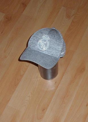 Серая кепка/бейсболка fc real madrid/фк реал мадрид original adidas football rmcf grey cap nike x jordan