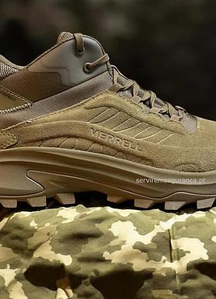 Тактические ботинки merrell moab speed 2 tactical mid wp в цвете coyote (код модели j007943)