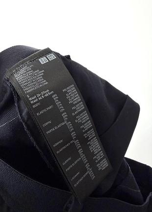 Темно-сині брюки в клітинку uniqlo 4