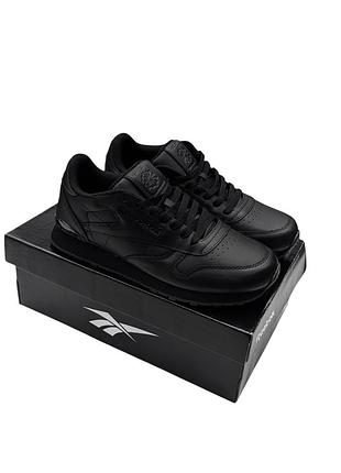 Мужские кроссовки reebok classic черные🔥