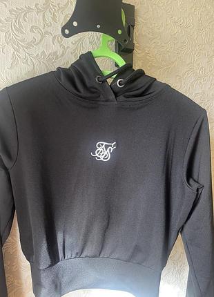 Худі жіноче siksilk чорне укорочене
