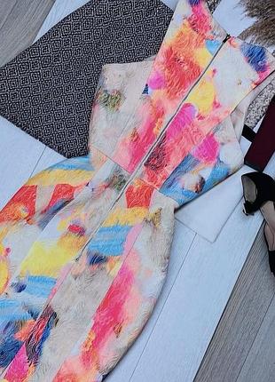 Вечірня сукня h&m s різнокольорова сукня футляр коротке плаття по фігурі