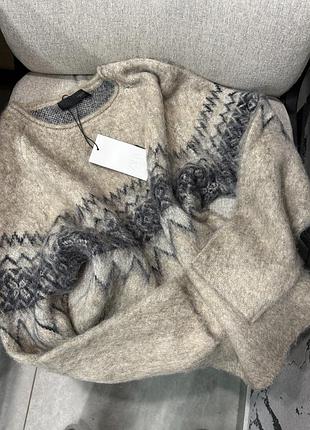 Светр жіночий теплий зимовий шерстяний оверсайз zara l