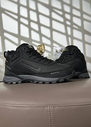 Мужские зимние кроссовки nike rivah fur black grey