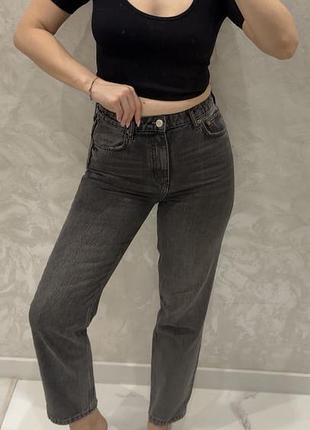 Жіночі джинси zara сірі розмір 38