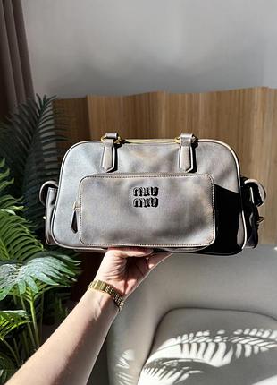 Сумка pocket nappa leather top-handle bag coffee 5