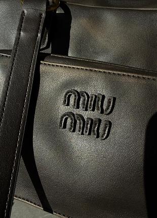 Сумка pocket nappa leather top-handle bag coffee 6