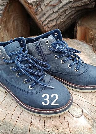 Черевики для хлопчика zara шкіряні сині 32 розмір