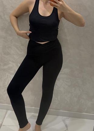 Лосіни жіночі prettylittlething чорні л нові