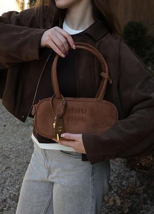 Сумка arcadie textile bag brown