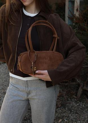 Сумка arcadie textile bag brown 2