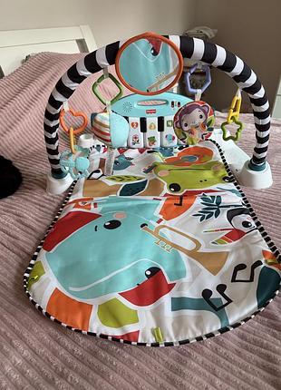 Розвивальний килимок fisher-price з музичним піаніно, різнокольоровий