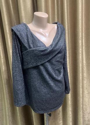 Реглан кофта dorothy perkins колір темно-сірий розмір 16/2xl