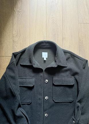 Теплий піджак рубашка h&m 2